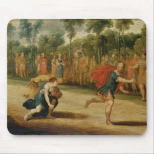 The Race of Atalanta and Hippomenes (oil on panel) Mouse Pad