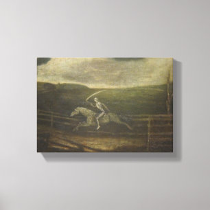 The Race Track Or Death On A Pale Horse Canvas Print
