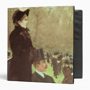 The Races at Auteuil, Paris (oil on canvas) Binder