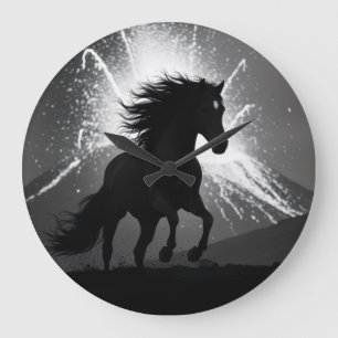 The racing shadow wall clock