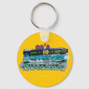 The Rad Mall "80's Soundtrack Sept" Button-style Keychain