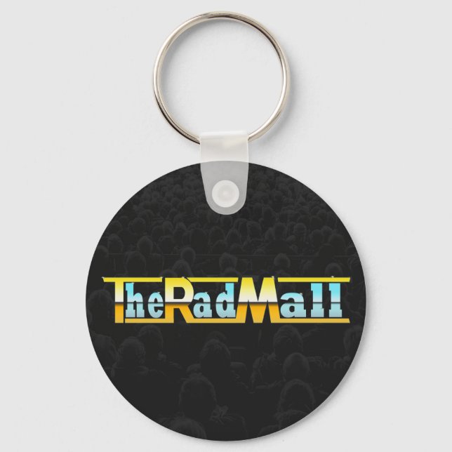 The Rad Mall "80's Wrestling" Button-style Keychain (Front)