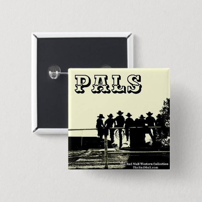 The Rad Mall "PALS" 2in x 2in Button (Front & Back)