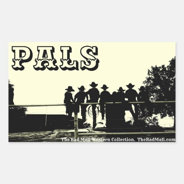 The Rad Mall "PALS" Stickers (Sheet of 4) (Front)