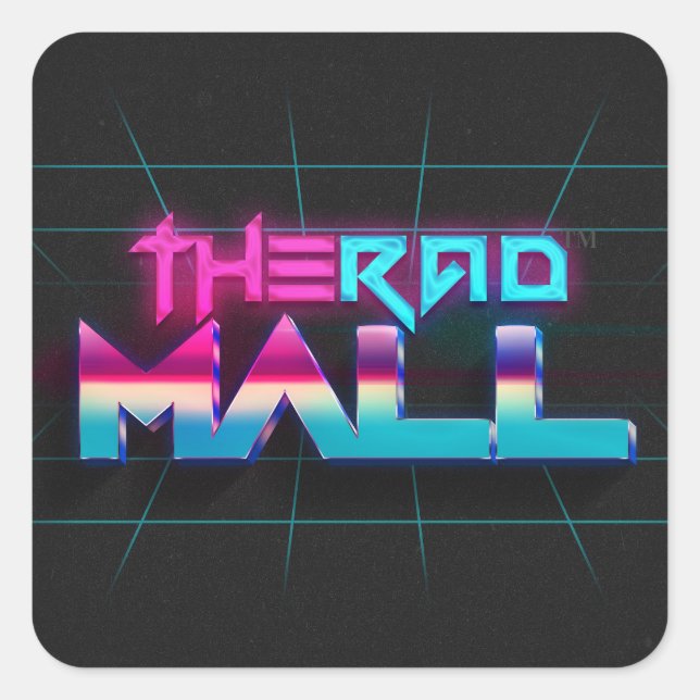 The Rad Mall "Wave 5" Stickers (small) (Front)