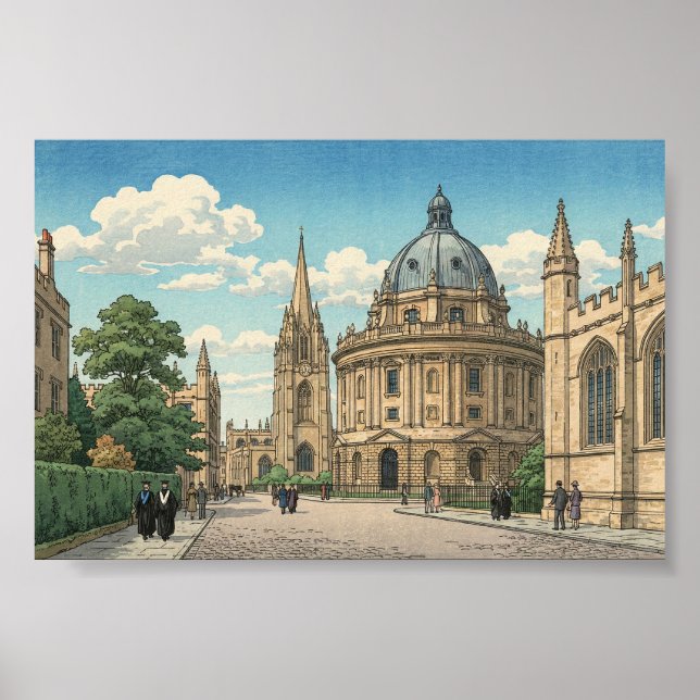 The Radcliffe Camera in Oxford University   Poster (Front)