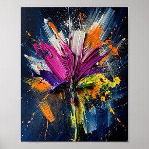 The Radiant Fracture: A Synchronized Explosion of  Poster