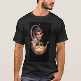The Radiant Genie and His Mystical Lamp T-Shirt