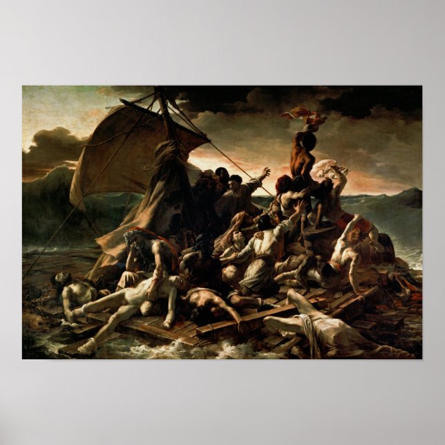 The Raft of the Medusa by Theodore Gericault Poster (Front)