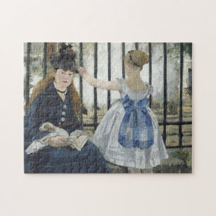 The Railroad - Manet Impressionist Painting Jigsaw Puzzle