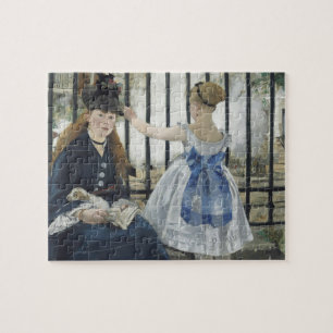 The Railroad - Manet Impressionist Painting Jigsaw Puzzle
