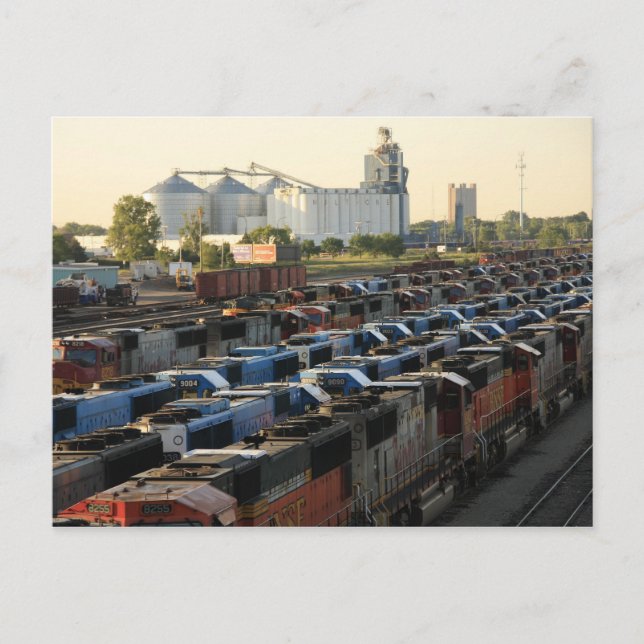 The Railroad Yard Postcard (Front)