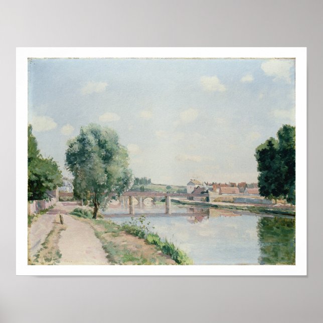 The Railway Bridge, Pontoise Poster (Front)