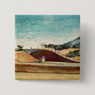 The Railway Cutting, c.1870 2 Inch Square Button