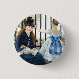 The Railway Edouard Manet 1 Inch Round Button