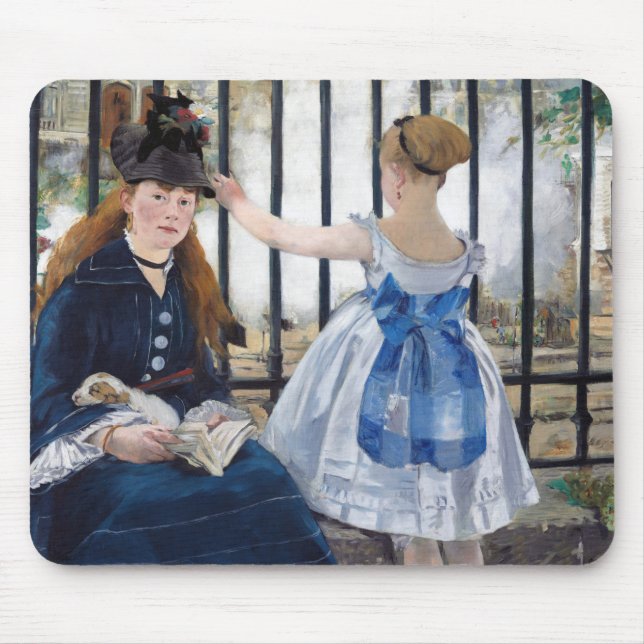 The Railway, Edouard Manet Mouse Pad (Front)