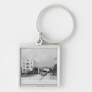 The railway station of the train Berlin-Potsdam Keychain