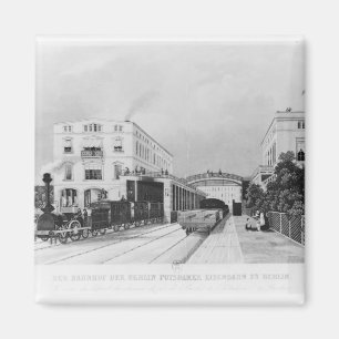 The railway station of the train Berlin-Potsdam Magnet