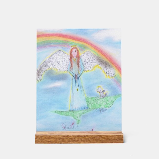 The rainbow bridge  acrylic sign (Front)