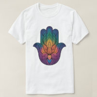 the rainbow Hamsa hand