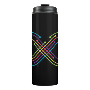 The rainbow infinity can symbolize anything it mea thermal tumbler