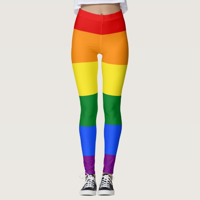 The Rainbow Pride Flag Leggings (Front)