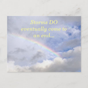 THE RAINBOW PROMISE/STORMS DO END (PHOTO) POSTCARD