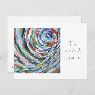 The Rainbow's Journey Template Postcard