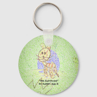 "The Rainforest" by Kaitlin, Age 6 Keychain