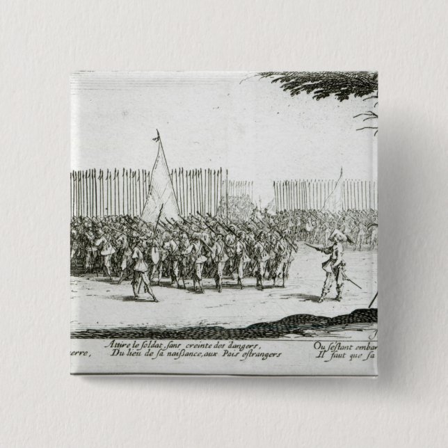 The Raising of an Army 2 Inch Square Button (Front)