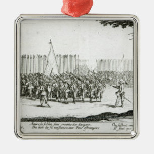 The Raising of an Army Metal Ornament