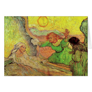 The Raising of Lazarus by Vincent van Gogh Card