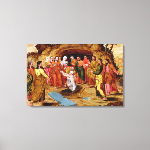 The Raising of Lazarus Canvas Print