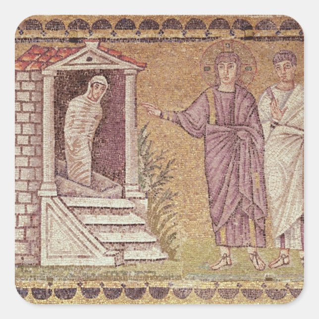 The Raising of Lazarus Square Sticker (Front)
