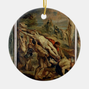 The Raising of the Cross, painted before 1609-10 ( Ceramic Ornament