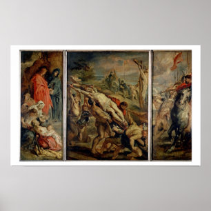 The Raising of the Cross, painted before 1609-10 ( Poster