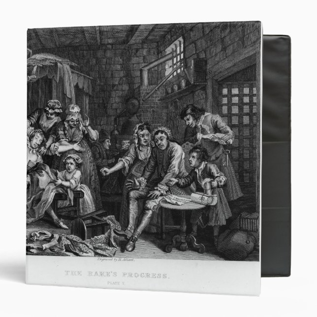 The Rake in Prison, plate VII Binder (Front/Inside)