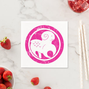 The Ram Stamp Paper Napkins