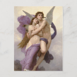 The Rapture of Psyche by William Bouguereau Postcard