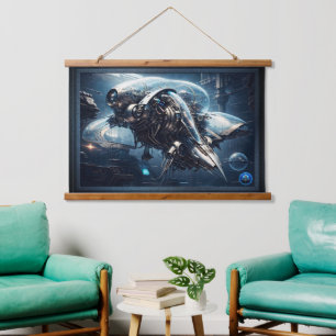 The Raspian Dynamorph Drone AI Art by Xzendor7 Hanging Tapestry