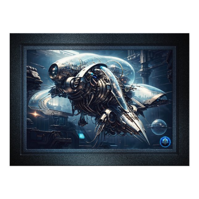 The Raspian Dynamorph Drone AI Art by Xzendor7 Photo Print (Front)