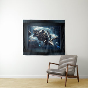 The Raspian Dynamorph Drone AI Art by Xzendor7 Tapestry