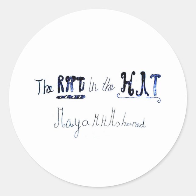 The RAT in the HAT Classic Round Sticker (Front)