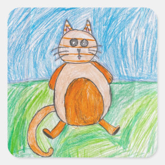 The RAT in the HAT Square Sticker