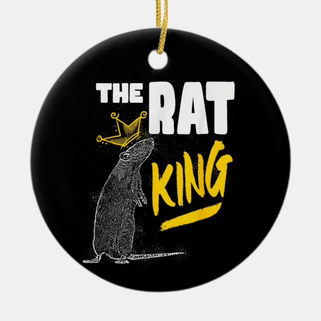 The Rat King Nutcracker Ballet Dance Animal Mouse Ceramic Ornament (Front)