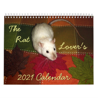 The Rat Lover's Calendar: 2019 Calendar
