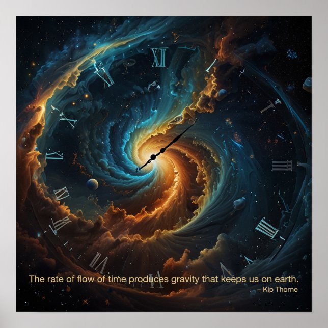 The rate of flow of time...  Poster (Front)