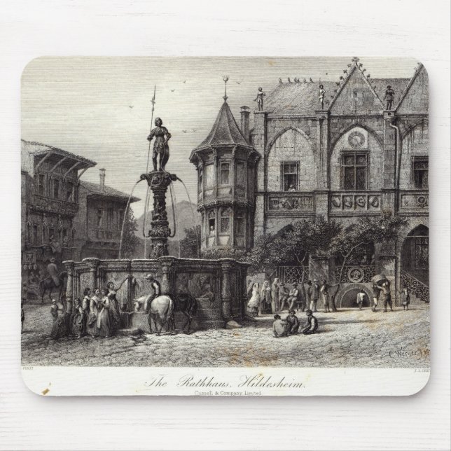 The Rathhaus, Hildesheim Mouse Pad (Front)
