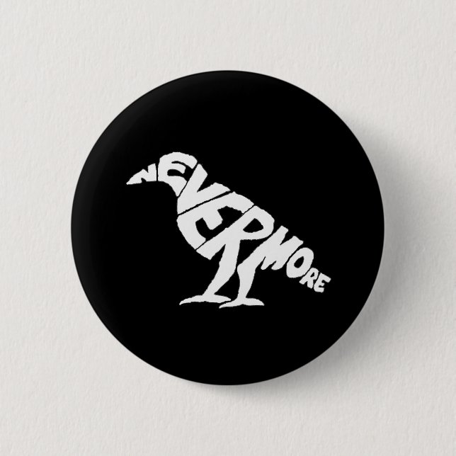 The Raven 2 Inch Round Button (Front)