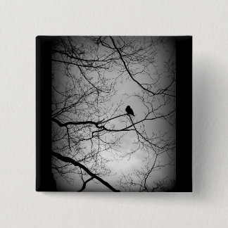 The Raven 2 Inch Square Button